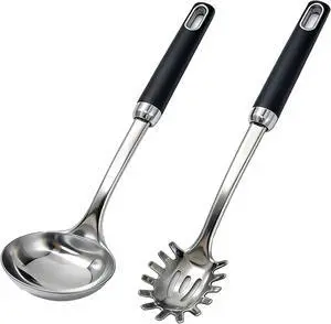 Stainless Steel Soup Ladle and Spaghetti Spoon Set, Stainless Steel Soup Ladle and Spaghetti Spoon Set,