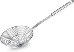 Spider Strainer Skimmer, Swify Stainless Steel Asian Strainer Ladle Frying Spoon with Handle for Kitchen Deep Fryer, Pasta, Spaghetti, Noodle, 5.5 Inch Spider Strainer Skimmer, Swify Stainless Steel Asian Strainer Ladle Frying Spoon with Handle for Kitchen Deep Fryer, Pasta, Spaghetti, Noodle, 5.5 Inch