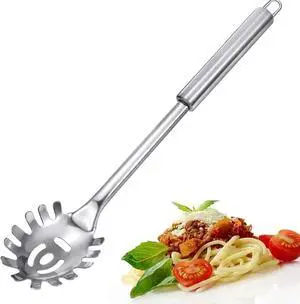 Pasta Fork, Pasta Spoon, Spaghetti Sever, Durable Stainless Steel Pasta Server, Spaghetti Spoon Server, Heat Resistant, 12 inch Pasta Fork, Pasta Spoon, Spaghetti Sever, Durable Stainless Steel Pasta Server, Spaghetti Spoon Server, Heat Resistant, 12 inch