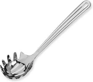 New Upgraded 12 inch Stainless Steel Spaghetti Server Spoon with Teeth - Pasta Fork Pasta Server Noodle Spoon Heavy Duty Cooking Utensils Classic Dishwasher Safe 1Pc New Upgraded 12 inch Stainless Steel Spaghetti Server Spoon with Teeth - Pasta Fork Pasta Server Noodle Spoon Heavy Duty Cooking Utensils Classic Dishwasher Safe 1Pc