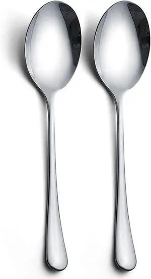 Large Serving Spoons,AOOSY 2 Pcs-9.8 Inches Stainless Steel Serving Spoon Large Serving Spoons,AOOSY 2 Pcs-9.8 Inches Stainless Steel Serving Spoon
