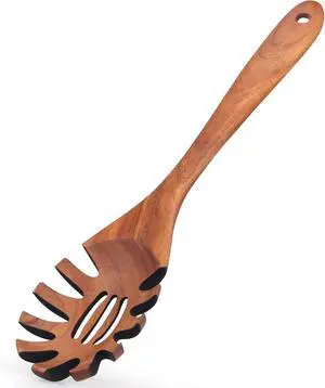 Wooden Spaghetti Spoon Server Pasta Fork Tongs Pasta Spoon Ladle with Teeth Wooden Spaghetti Spoon Server Pasta Fork Tongs Pasta Spoon Ladle with Teeth