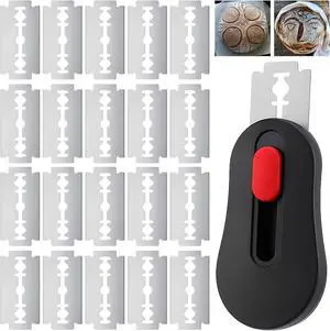 SUMAJU Magnetic Bread Lame with Extractable Blade - 20 Razor Blades,Dough Scoring Tool for Sourdough Breads baking & Bread Making Tools SUMAJU Magnetic Bread Lame with Extractable Blade - 20 Razor Blades,Dough Scoring Tool for Sourdough Breads baking & Bread Making Tools
