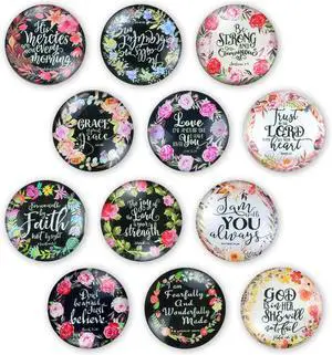 12Pcs Refrigerator Magnets for Kitchen, Fridge Magnets with Inspiring Words 12Pcs Refrigerator Magnets for Kitchen, Fridge Magnets with Inspiring Words