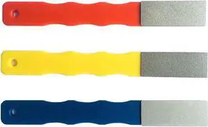 Diamond Color Coded Mini Diamond Hone Kit 3Grits #220,400,600 Flat Hand File Knife Sharpener Red/Yellow/Blue - 3pcs Diamond Color Coded Mini Diamond Hone Kit 3Grits #220,400,600 Flat Hand File Knife Sharpener Red/Yellow/Blue - 3pcs