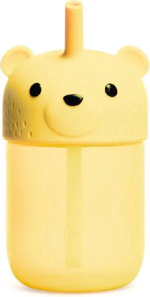 Munchkin Gentle Transition Honey Bear Straw Cup, 6 Months and Up, 9 Oz, Yellow Munchkin Gentle Transition Honey Bear Straw Cup, 6 Months and Up, 9 Oz, Yellow