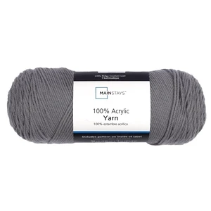 Medium Weight Acrylic Yarn Grey 14 Ounce Skein 798 Yards Soft Knitting Crochet Medium Weight Acrylic Yarn Grey 14 Ounce Skein 798 Yards Soft Knitting Crochet