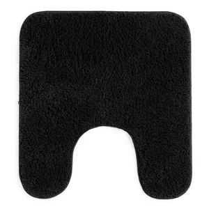 Polyester Contour Bath Mat Rug Non Slip Black 20x22 Inches Polyester Contour Bath Mat Rug Non Slip Black 20x22 Inches
