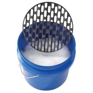 4 Gallon Car Wash Bucket with Dirt Trap Grit Guard Insert and Handle for Auto 4 Gallon Car Wash Bucket with Dirt Trap Grit Guard Insert and Handle for Auto