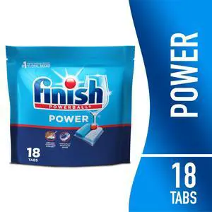 Finish Power Dishwasher Pods, No Pre-Rinse Dishwasher Detergent Tabs Soap, Deep Clean, 18 Count Finish Power Dishwasher Pods, No Pre-Rinse Dishwasher Detergent Tabs Soap, Deep Clean, 18 Count