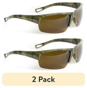 (2 pack) Ozark Trail Men's Polarized Fishing Sunglasses, Camo Framed Ozfc-Opp (2 pack) Ozark Trail Men's Polarized Fishing Sunglasses, Camo Framed Ozfc-Opp