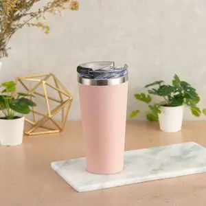 Mainstays 20 oz Stainless Steel Tumbler, Blush Mainstays 20 oz Stainless Steel Tumbler, Blush