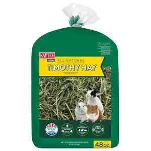 Kaytee Forti-Diet All Natural Timothy Hay for Rabbits, Guinea Pigs, Hamsters, Chinchillas and Other Small Animals, 48 ounce Kaytee Forti-Diet All Natural Timothy Hay for Rabbits, Guinea Pigs, Hamsters, Chinchillas and Other Small Animals, 48 ounce