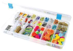 The Beadery - 3-28 Comp Large Utility Box - Clear Plastic - 2186 The Beadery - 3-28 Comp Large Utility Box - Clear Plastic - 2186