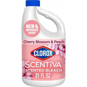 Clorox Scentiva Scented Bleach, Cherry Blossom & Peach, 81 fl oz Clorox Scentiva Scented Bleach, Cherry Blossom & Peach, 81 fl oz