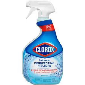 Clorox Bathroom Disinfecting Cleaner, Original, Spray Bottle, 30 fl oz Clorox Bathroom Disinfecting Cleaner, Original, Spray Bottle, 30 fl oz