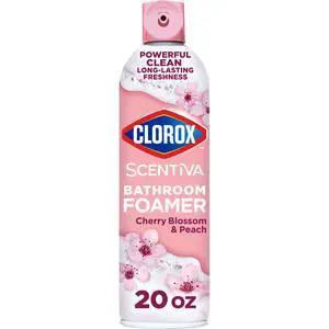 Clorox Scentiva Bathroom Foamer, Cherry Blossom and Peach, 20 Ounces Clorox Scentiva Bathroom Foamer, Cherry Blossom and Peach, 20 Ounces