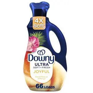 44 fl oz, 66 Loads-Downy Ultra Soft and Fresh Liquid Fabric Softener, Island Hibiscus and Mango Scent 44 fl oz, 66 Loads-Downy Ultra Soft and Fresh Liquid Fabric Softener, Island Hibiscus and Mango Scent
