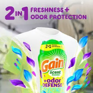 Gain Laundry Scent Beads, Odor Defense 2-in-1 In-Wash Scent Booster, Super Fresh Blast Scent, 4.8 oz Gain Laundry Scent Beads, Odor Defense 2-in-1 In-Wash Scent Booster, Super Fresh Blast Scent, 4.8 oz