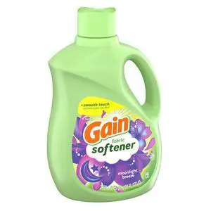 Gain Laundry Liquid Fabric Softener, Moonlight Breeze Scent, 100 fl oz, 136 Loads Gain Laundry Liquid Fabric Softener, Moonlight Breeze Scent, 100 fl oz, 136 Loads
