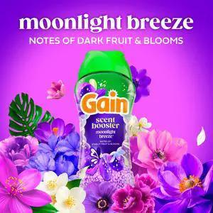 Gain Laundry Scent Beads, Fireworks In-Wash Scent Booster, Moonlight Breeze Scent, 24oz Gain Laundry Scent Beads, Fireworks In-Wash Scent Booster, Moonlight Breeze Scent, 24oz