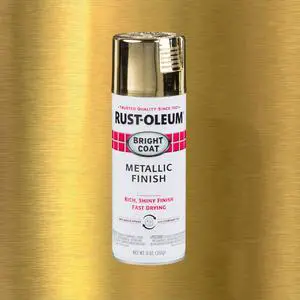 Gold, Rust-Oleum Stops Rust Bright Coat Metallic Spray Paint-7710830, 11 oz Gold, Rust-Oleum Stops Rust Bright Coat Metallic Spray Paint-7710830, 11 oz