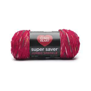 Red Heart Super Saver Medium Acrylic Yarn, Speckle Cherry Red, 10oz 482yd-Fast shipping Red Heart Super Saver Medium Acrylic Yarn, Speckle Cherry Red, 10oz 482yd-Fast shipping