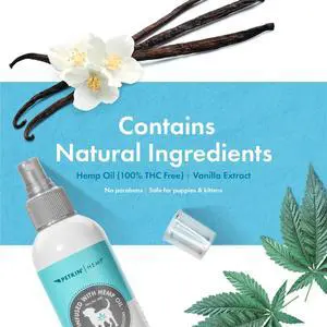 Petkin Vanilla Fragrance with Hemp Oil for Dogs and Cats, 8 fl oz Petkin Vanilla Fragrance with Hemp Oil for Dogs and Cats, 8 fl oz
