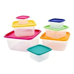 Plastic Rainbow Food Storage Set, Multi Color, 14 Count, Best for Leftover Storage and Reheating-Fast shipping Plastic Rainbow Food Storage Set, Multi Color, 14 Count, Best for Leftover Storage and Reheating-Fast shipping