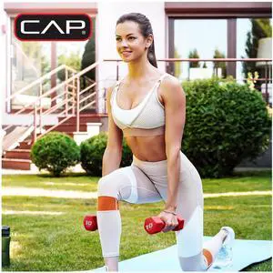CAP, 3lb Neoprene Dumbbell, Orange, Single CAP, 3lb Neoprene Dumbbell, Orange, Single