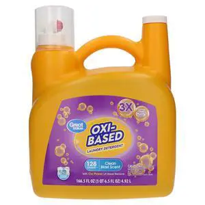 Great Value Oxi-Based Laundry Detergent, Clean Blast, 166.5 fl oz, 128 Loads Great Value Oxi-Based Laundry Detergent, Clean Blast, 166.5 fl oz, 128 Loads
