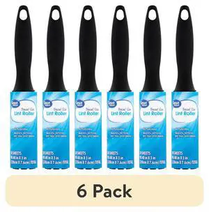 (6 pack) Great Value Lint Roller, Travel Size, 30 Sheets (6 pack) Great Value Lint Roller, Travel Size, 30 Sheets