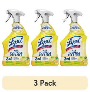 (3 pack) Lysol® All Purpose Cleaner Sanitizing and Disinfecting Spray Lemon Breeze Scent, 32 oz, Bottle (3 pack) Lysol® All Purpose Cleaner Sanitizing and Disinfecting Spray Lemon Breeze Scent, 32 oz, Bottle
