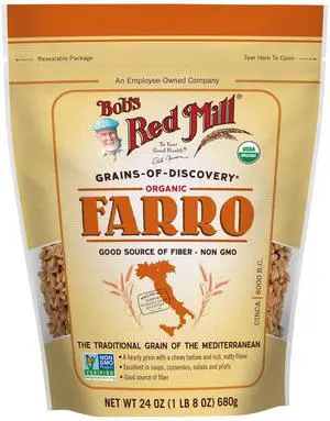 Bob's Red Mill Organic Farro Grain 24 oz Bob's Red Mill Organic Farro Grain 24 oz