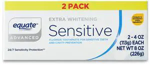 Fastest Shipping-Equate Advanced Extra Whitening Sensitive Toothpaste, 4 oz, 2 Pack Fastest Shipping-Equate Advanced Extra Whitening Sensitive Toothpaste, 4 oz, 2 Pack
