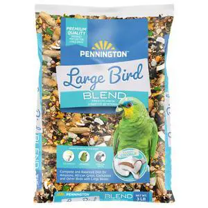 Pennington Large Bird Everyday Blend Bird Food for Parrots, Cockatoos; 3 lb. Bag Pennington Large Bird Everyday Blend Bird Food for Parrots, Cockatoos; 3 lb. Bag