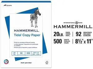 Hammermill Tidal Copy Paper, 8.5" x 11", 20 lb, 92 Bright White, 500 Sheets Hammermill Tidal Copy Paper, 8.5" x 11", 20 lb, 92 Bright White, 500 Sheets