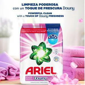Ariel Laundry Detergent Powder with a Touch of Downy Freshness, 60 Loads, 2.7 kg Ariel Laundry Detergent Powder with a Touch of Downy Freshness, 60 Loads, 2.7 kg