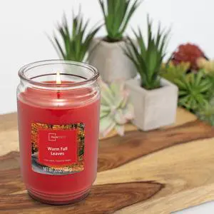 Mainstays 3 Wick Candle Warm Fall Leaves, 20 oz Mainstays 3 Wick Candle Warm Fall Leaves, 20 oz