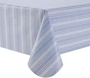 Mainstays PEVA Everyday, Indoor & Outdoor Tablecloth 60" x 84" Saville Blue Stripe Mainstays PEVA Everyday, Indoor & Outdoor Tablecloth 60" x 84" Saville Blue Stripe