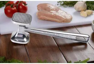 Mainstays Aluminum Meat Tenderizer Mallet, Silver Mainstays Aluminum Meat Tenderizer Mallet, Silver