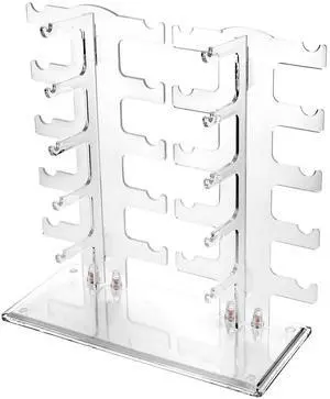 Lamoutor 2 Row Sunglasses Display Rack Transparent Lamoutor 2 Row Sunglasses Display Rack Transparent