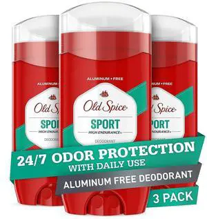 Old Spice Sport Scent Aluminum Free Deodorant for Men, 3.0oz (Pack of 3) Old Spice Sport Scent Aluminum Free Deodorant for Men, 3.0oz (Pack of 3)