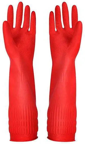 Rubber Kitchen Dishwashing Gloves, 3-Pairs, Waterproof, Reusable (Small) Rubber Kitchen Dishwashing Gloves, 3-Pairs, Waterproof, Reusable (Small)