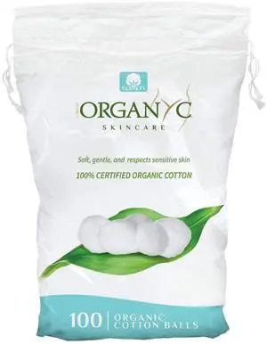 Organyc 100% Organic Cotton Balls for Sensitive Skin, 100 Count Organyc 100% Organic Cotton Balls for Sensitive Skin, 100 Count