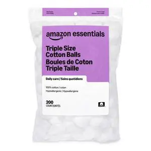 Amazon Basics Cotton Balls 200 Count for Skincare and Makeup Removal Amazon Basics Cotton Balls 200 Count for Skincare and Makeup Removal