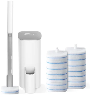 Oshang Disposable Toilet Brush with Holder, 14 Refills for Deep Cleaning and Hygienic Bathroom Maintenance Oshang Disposable Toilet Brush with Holder, 14 Refills for Deep Cleaning and Hygienic Bathroom Maintenance