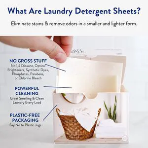 The Clean People Laundry Detergent Sheets, Ultra Concentrated, Fresh Scent, Stain Fighting, Recyclable Packaging, 32 Pack The Clean People Laundry Detergent Sheets, Ultra Concentrated, Fresh Scent, Stain Fighting, Recyclable Packaging, 32 Pack