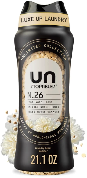 Downy Unstopables Unlimited Collection No. 26 In Wash Laundry Scent Booster Beads, Fine Fragrance, Long Lasting Fresh Scent, 21.1 oz Downy Unstopables Unlimited Collection No. 26 In Wash Laundry Scent Booster Beads, Fine Fragrance, Long Lasting Fresh Scent, 21.1 oz