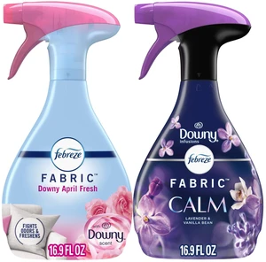 Febreze Odor-Fighting Fabric Refresher 16.9oz 2 Pack, Downy Calm and April Fresh Febreze Odor-Fighting Fabric Refresher 16.9oz 2 Pack, Downy Calm and April Fresh